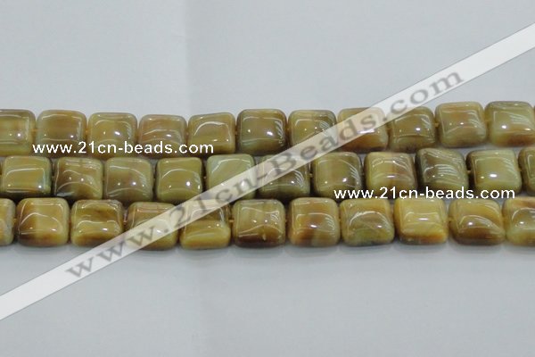 CTE1530 15.5 inches 18*18mm square golden tiger eye beads wholesale