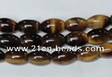 CTE159 15.5 inches 10*14mm rice yellow tiger eye gemstone beads