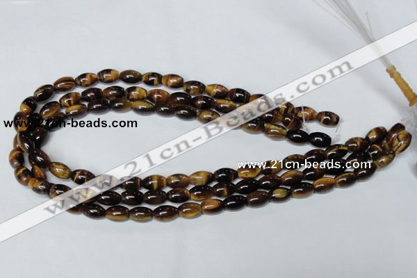 CTE159 15.5 inches 10*14mm rice yellow tiger eye gemstone beads