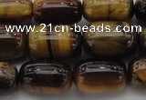 CTE1595 15.5 inches 10*15mm drum yellow tiger eye beads