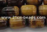 CTE1597 15.5 inches 13*18mm drum yellow tiger eye beads