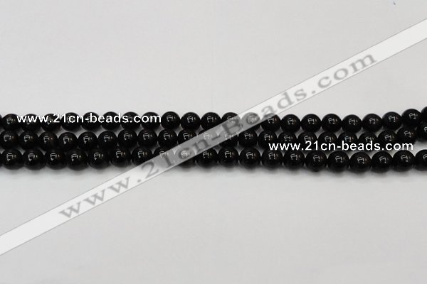 CTE1600 15.5 inches 4mm round AB grade black tiger eye beads