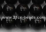 CTE1607 15.5 inches 18mm round AB grade black tiger eye beads