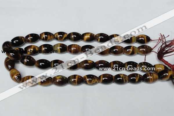 CTE161 15.5 inches 12*20mm rice yellow tiger eye gemstone beads