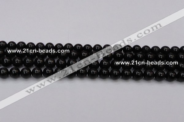 CTE1612 15.5 inches 8mm round A grade black tiger eye beads