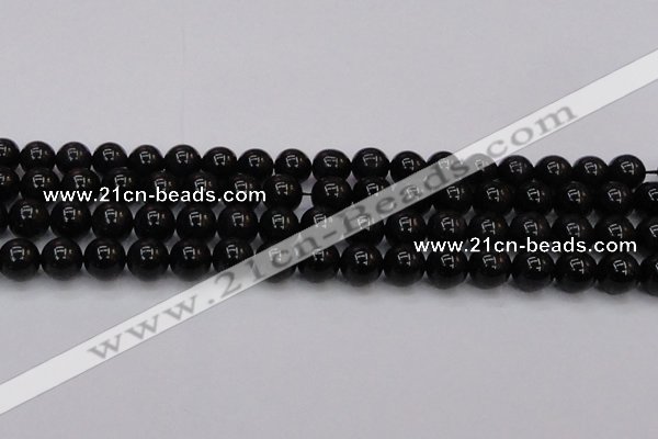 CTE1613 15.5 inches 10mm round A grade black tiger eye beads