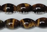 CTE162 15.5 inches 10*30mm rice yellow tiger eye gemstone beads