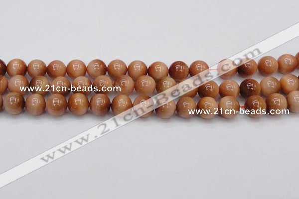 CTE1653 15.5 inches 10mm round sun orange tiger eye beads