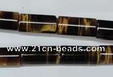 CTE166 15.5 inches 10*20mm column yellow tiger eye gemstone beads