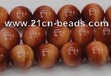 CTE1662 15.5 inches 8mm round sun orange tiger eye beads