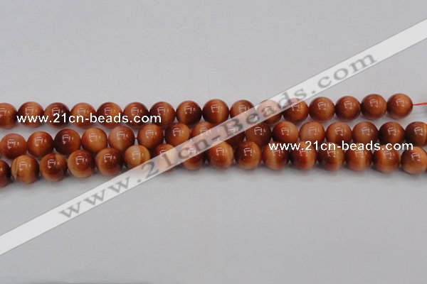 CTE1663 15.5 inches 10mm round sun orange tiger eye beads