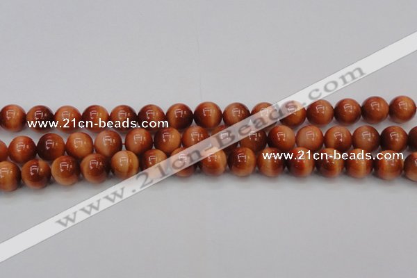 CTE1664 15.5 inches 12mm round sun orange tiger eye beads