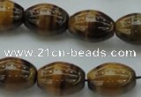 CTE1703 15.5 inches 15*20mm rice yellow tiger eye beads