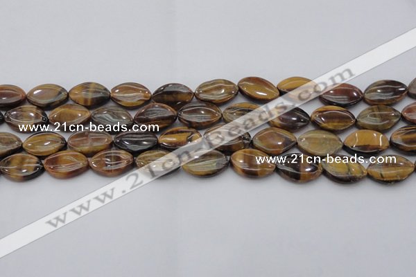 CTE1711 15.5 inches 12*18mm marquise yellow tiger eye beads