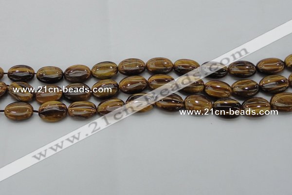 CTE1715 15.5 inches 12*16mm oval yellow tiger eye beads wholesale