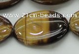 CTE1720 15.5 inches 25*35mm oval yellow tiger eye beads wholesale