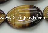 CTE1721 15.5 inches 30*40mm oval yellow tiger eye beads wholesale