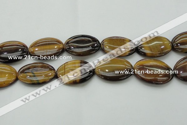 CTE1721 15.5 inches 30*40mm oval yellow tiger eye beads wholesale