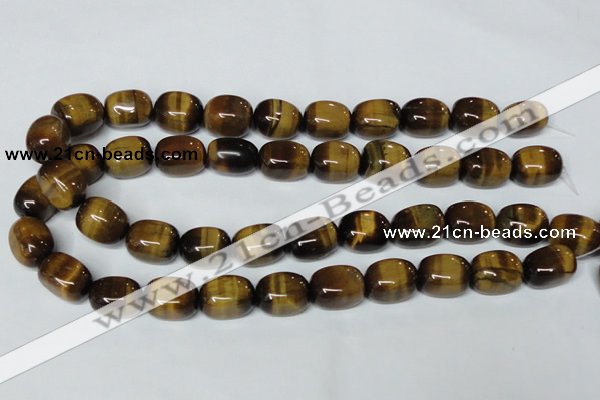 CTE174 15.5 inches 13*18mm nuggets yellow tiger eye gemstone beads