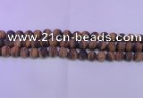 CTE1771 15.5 inches 6mm round matte yellow tiger eye beads