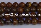 CTE1780 15.5 inches 4mm round yellow iron tiger beads wholesale