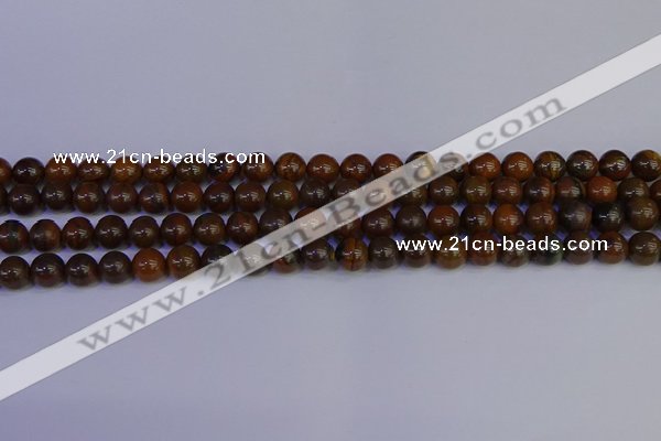 CTE1781 15.5 inches 6mm round yellow iron tiger beads wholesale