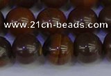 CTE1785 15.5 inches 14mm round yellow iron tiger beads wholesale