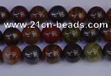 CTE1790 15.5 inches 4mm round red iron tiger beads wholesale