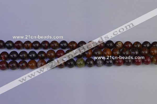 CTE1792 15.5 inches 8mm round red iron tiger beads wholesale