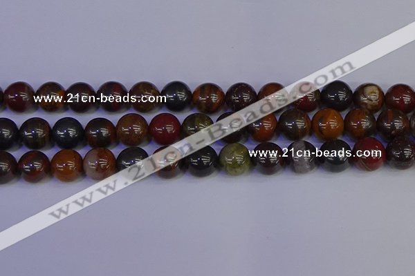 CTE1795 15.5 inches 14mm round red iron tiger beads wholesale