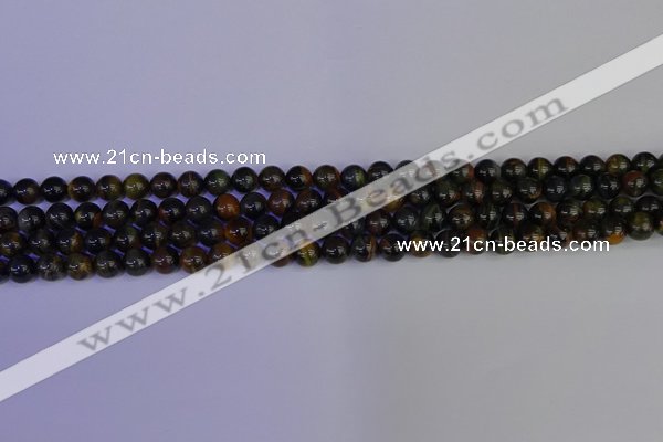 CTE1800 15.5 inches 4mm round blue iron tiger beads wholesale