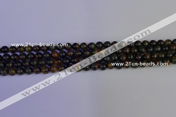 CTE1801 15.5 inches 6mm round blue iron tiger beads wholesale