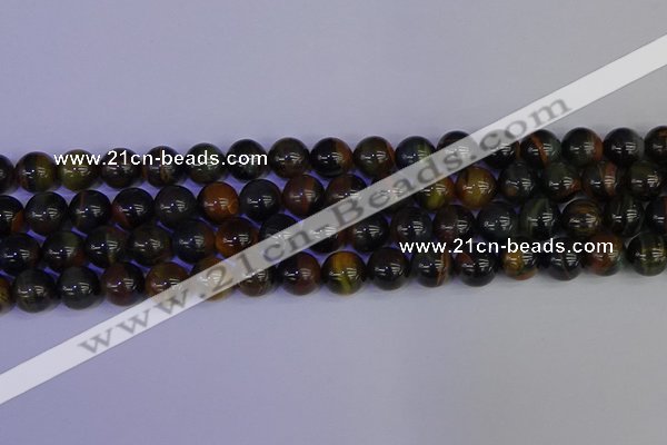 CTE1804 15.5 inches 12mm round blue iron tiger beads wholesale