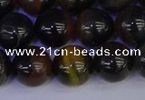 CTE1805 15.5 inches 14mm round blue iron tiger beads wholesale