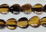 CTE183 15.5 inches 18*18mm heart yellow tiger eye gemstone beads