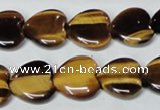 CTE184 15.5 inches 20*20mm heart yellow tiger eye gemstone beads