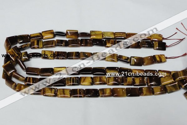 CTE189 15.5 inches 13*18mm rectangle yellow tiger eye gemstone beads