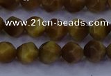 CTE1901 15.5 inches 6mm faceted nuggets golden tiger eye beads