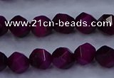 CTE1906 15.5 inches 6mm faceted nuggets red tiger eye beads