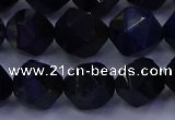 CTE1919 15.5 inches 12mm faceted nuggets blue tiger eye beads