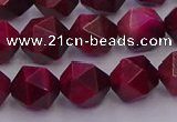 CTE1943 15.5 inches 10mm faceted nuggets red tiger eye beads