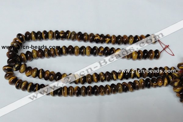 CTE196 15.5 inches 7*12mm rondelle yellow tiger eye gemstone beads