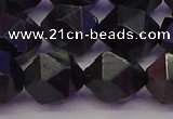 CTE1984 15.5 inches 12mm faceted nuggets blue tiger eye beads