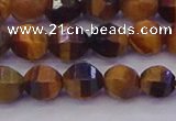 CTE1991 15.5 inches 6mm faceted round yellow tiger eye beads