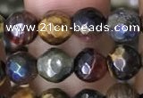 CTE2001 15.5 inches 6mm faceted round AB-color mixed tiger eye beads