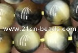 CTE2018 15.5 inches 12mm round golden & blue tiger eye beads wholesale