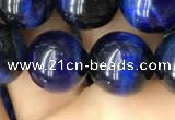 CTE2039 15.5 inches 12mm round blue tiger eye beads wholesale