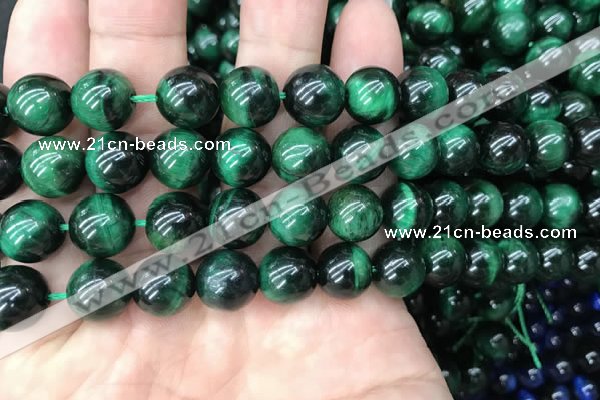 CTE2053 15.5 inches 10mm round green tiger eye beads wholesale