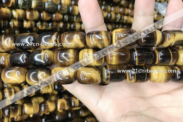 CTE2061 15.5 inches 13*18mm drum yellow tiger eye gemstone beads