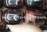 CTE2066 15.5 inches 10*14mm drum red tiger eye gemstone beads